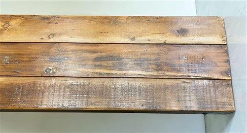 Rustic Folding Bench (96x14.5) Vintage Reclaimed Wood Bench, Farmhouse Seat A124