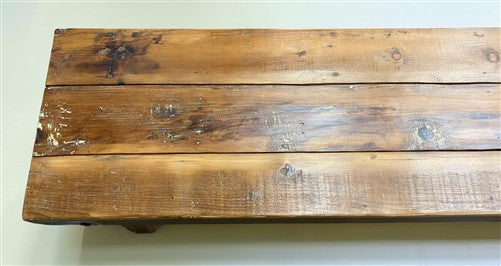 Rustic Folding Bench (96x14.5) Vintage Reclaimed Wood Bench, Farmhouse Seat A124