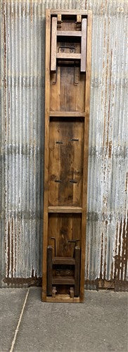 Rustic Folding Bench (96x14.5) Vintage Reclaimed Wood Bench, Farmhouse Seat A125