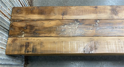 Rustic Folding Bench (96x14.5) Vintage Reclaimed Wood Bench, Farmhouse Seat A125
