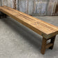 Rustic Folding Bench (96x14.5) Vintage Reclaimed Wood Bench, Farmhouse Seat A125