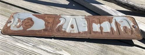 Gillease St Street Sign, 6x24 Vintage Green Road Sign, Metal Road Sign, F