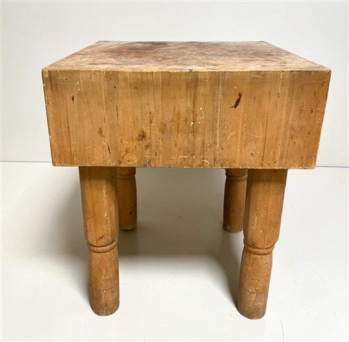 Vintage Butcher Block Table Countertop, Butcher Block Island, Kitchen Table, G