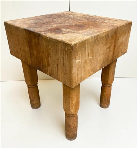 Vintage Butcher Block Table Countertop, Butcher Block Island, Kitchen Table, G