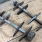 Pair Lyle 4 Street Sign Holder Brackets, Vintage Intersection Sign Hardware A