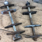 Pair Lyle 4 Street Sign Holder Brackets, Vintage Intersection Sign Hardware A