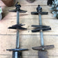 Pair Lyle 4 Street Sign Holder Brackets, Vintage Intersection Sign Hardware B