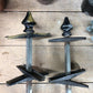 Pair Lyle 4 Street Sign Holder Brackets, Vintage Intersection Sign Hardware B
