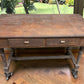 Primitive Slant Front Writing Desk, Antique Industrial Farmhouse Work Center, A