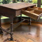 Primitive Slant Front Writing Desk, Antique Industrial Farmhouse Work Center, A