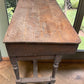 Primitive Slant Front Writing Desk, Antique Industrial Farmhouse Work Center, A