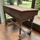 Primitive Slant Front Writing Desk, Antique Industrial Farmhouse Work Center, A