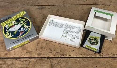 Atari Frogger Video Game Cartridge in Original Box, 1982 Parker Brothers