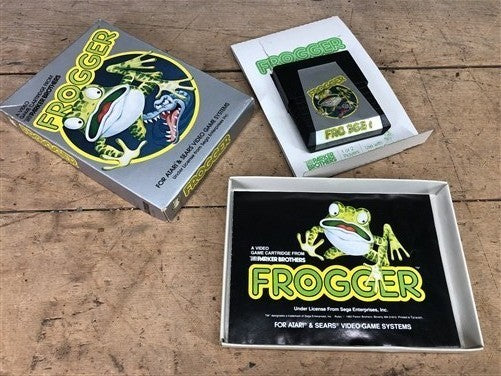 Atari Frogger Video Game Cartridge in Original Box, 1982 Parker Brothers