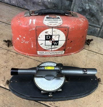 David White Transit Level Surveying Instrument Meridian Model 8090 w/Metal Case
