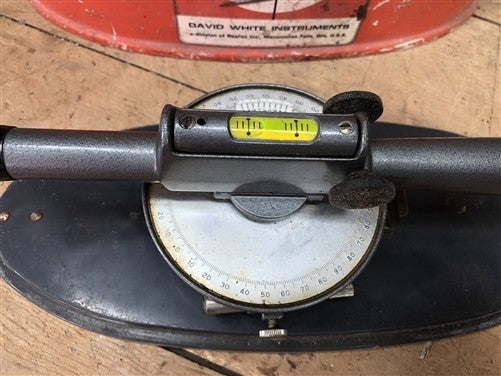 David White Transit Level Surveying Instrument Meridian Model 8090 w/Metal Case