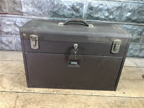 Kennedy 7 Drawer Metal Machinist Tool Chest Mechanic Carpenter Trunk w/Key