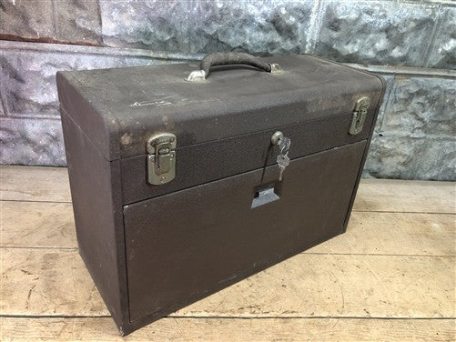 Kennedy 7 Drawer Metal Machinist Tool Chest Mechanic Carpenter Trunk w/Key