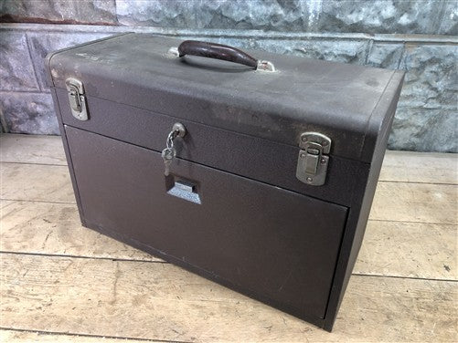 Kennedy 7 Drawer Metal Machinist Tool Chest Mechanic Carpenter Trunk w/Key