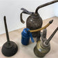 10 Oil Cans Vintage Lot, Globemaster Tin Machinist Model T Gas Station Garage N