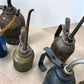 10 Oil Cans Vintage Lot, Globemaster Tin Machinist Model T Gas Station Garage N