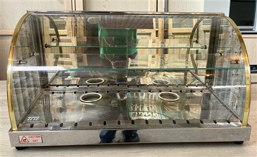 Tita Model EVCD 10B Countertop Food Warmer Display Case Heated Curved Glass 127V