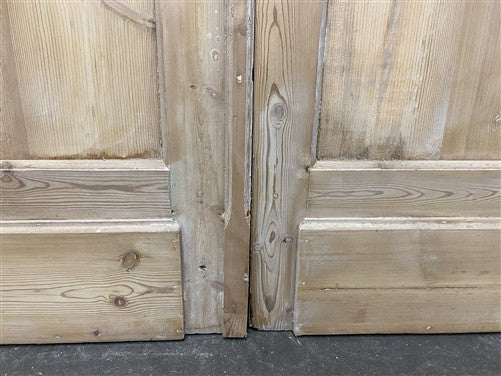 Antique French Double Doors (44.5x100.5) 6 Pane Glass, European Reclaimed G198