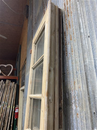 Antique French Double Doors (44.5x100.5) 6 Pane Glass, European Reclaimed G198