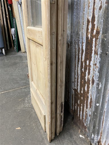 Antique French Double Doors (44.5x100.5) 6 Pane Glass, European Reclaimed G198