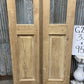 Antique French Double Doors (33x95) 3 Pane Glass, European Reclaimed G200