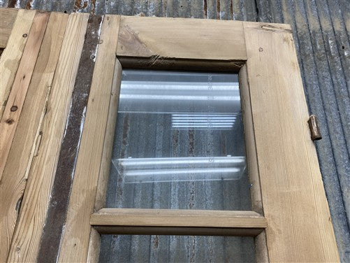 Antique French Double Doors (33x95) 3 Pane Glass, European Reclaimed G200