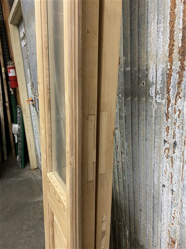 Antique French Double Doors (33x95) 3 Pane Glass, European Reclaimed G200