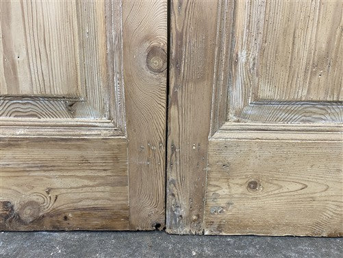Antique French Double Doors (40x95) 2 Pane Glass, European Reclaimed G204
