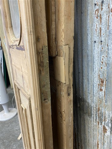 Antique French Double Doors (40x95) 2 Pane Glass, European Reclaimed G204