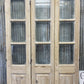 Antique French Double Doors (40.5x82.5) 3 Pane Glass, European Reclaimed G205