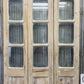 Antique French Double Doors (40.5x82.5) 3 Pane Glass, European Reclaimed G205