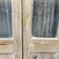 Antique French Double Doors (40.5x82.5) 3 Pane Glass, European Reclaimed G205