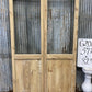 Antique French Double Doors (37x82.75) 3 Pane Glass, European Reclaimed G206