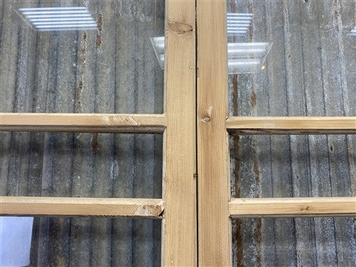 Antique French Double Doors (37x82.75) 3 Pane Glass, European Reclaimed G206