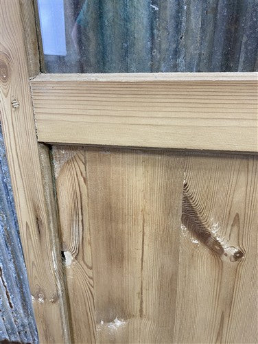 Antique French Double Doors (37x82.75) 3 Pane Glass, European Reclaimed G206