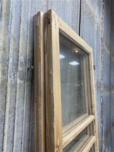 Antique French Double Doors (37x82.75) 3 Pane Glass, European Reclaimed G206