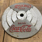 Drink Coca-Cola Cast Iron Umbrella Stand, Lollipop Sign Vintage Advertising Base