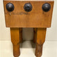 Vintage Solid Wood Butcher Block Chopping Block Stand Farmhouse Primitive, J