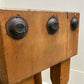 Vintage Solid Wood Butcher Block Chopping Block Stand Farmhouse Primitive, J