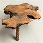 Vintage Live Edge Burl Wood Coffee Table Rustic Natural Slab Side Table