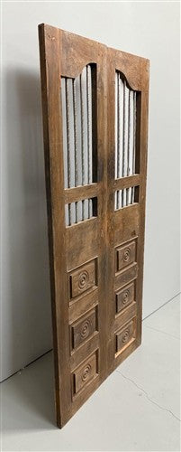 Indian Wooden Garden Gate Vintage Reclaimed Teak Door Architectural Salvage A119