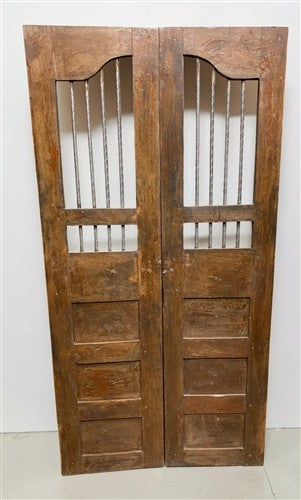 Indian Wooden Garden Gate Vintage Reclaimed Teak Door Architectural Salvage A119
