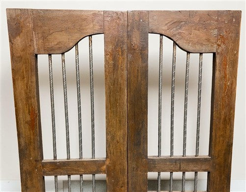 Indian Wooden Garden Gate Vintage Reclaimed Teak Door Architectural Salvage A119