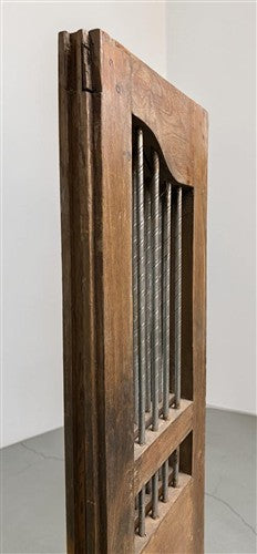 Indian Wooden Garden Gate Vintage Reclaimed Teak Door Architectural Salvage A119