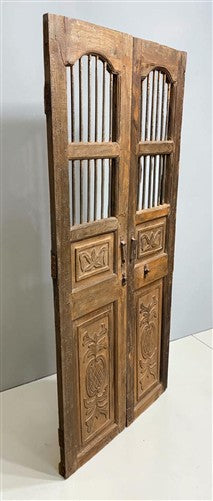 Indian Wooden Garden Gate Vintage Reclaimed Teak Door Architectural Salvage A122